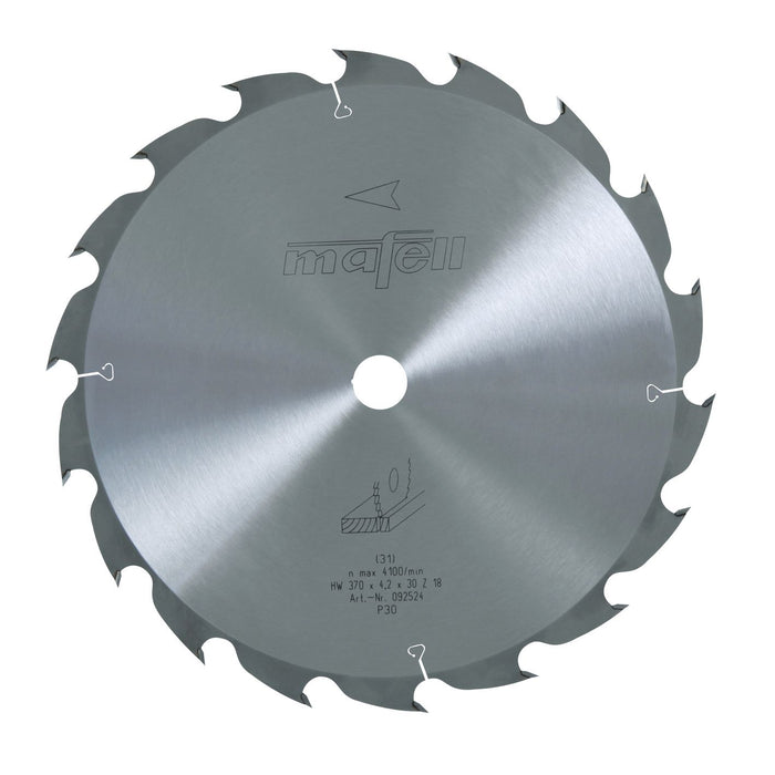 Savblad-HM 370 x 2,5/4,2 x 30 mm, Z 18, WZ, til langsnit i træ (MKS 145 Ec)