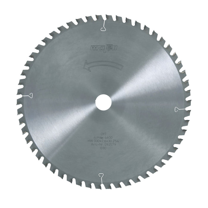 Savblad-HM 330 x 2,2/2,6 x 30 mm, Z 54, WZ/FA, til sandwich plader med metalindlæg eller metalbelag
