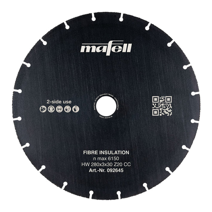 Savblad KSB-FI 280 HW, 280 x 3 x 30 mm, Z20, CC, Fibre Insulation