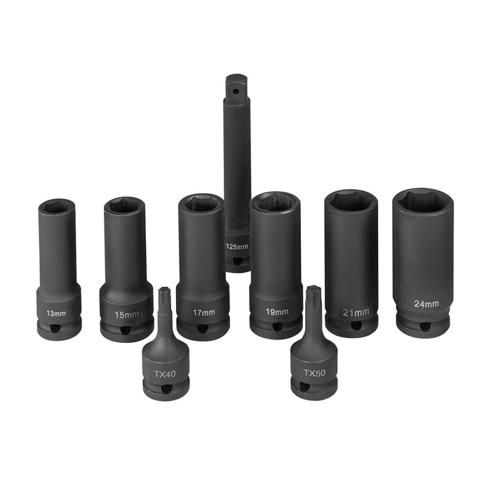Kraftskruenøglesæt SR-ES 1/2" 9T