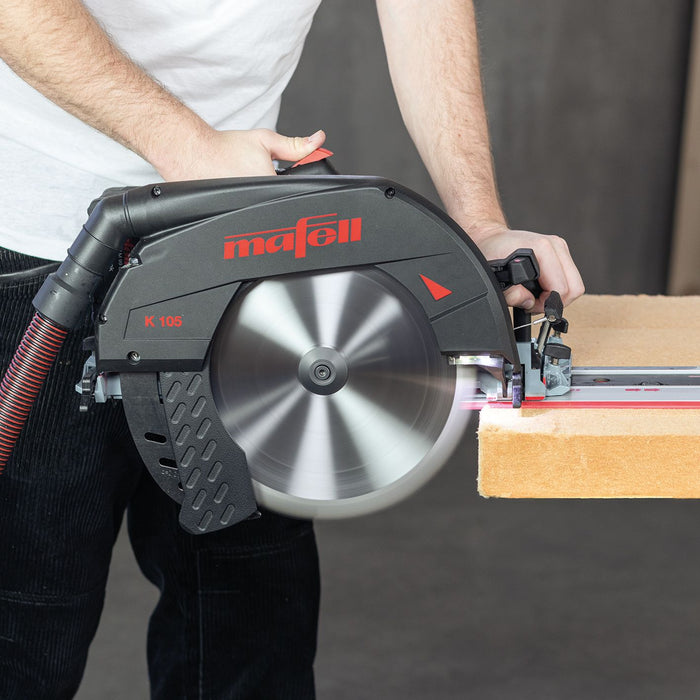 NYHED Håndrundsav K 105 + transportkuffert Trolley